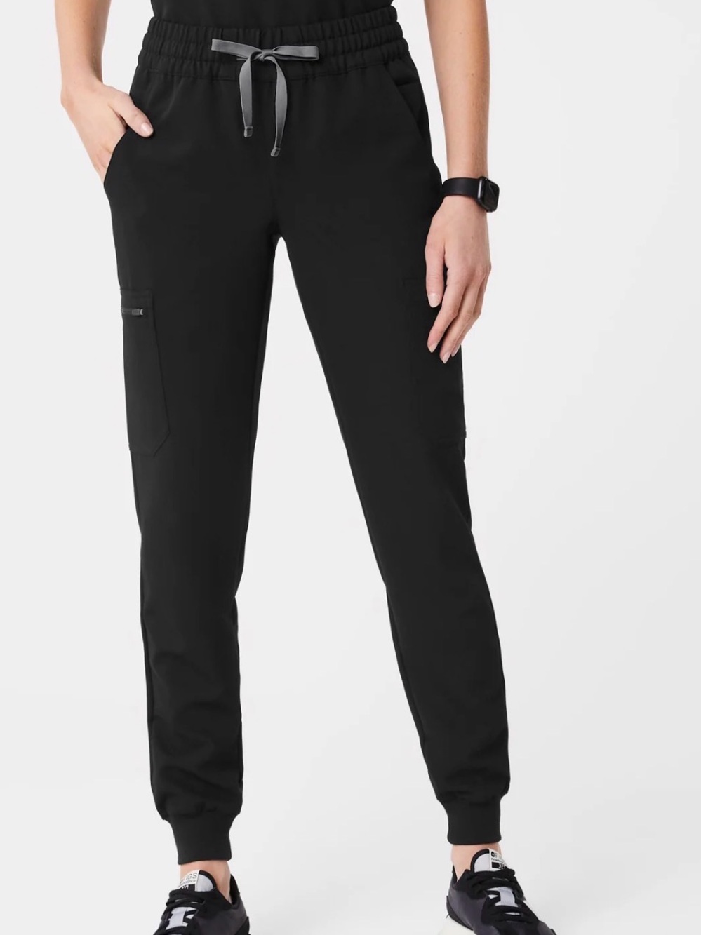 Figs Uman Black Jogger Scrub Pants